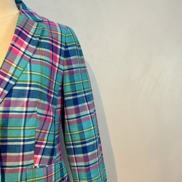 Talbots MADRAS Sunshine Blazer Double-Button Size 6 - Picture 6 of 14